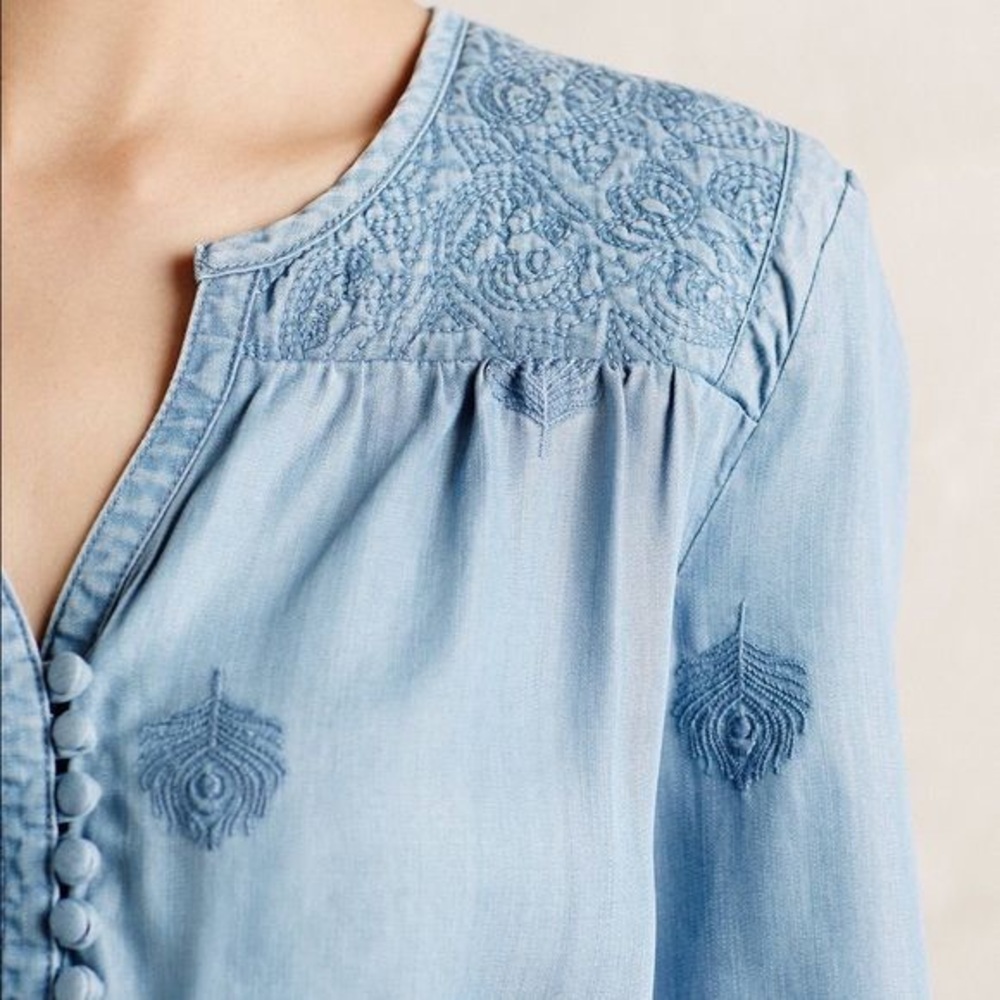 Holding Horses Riley Chambray Dress - S - Picture 2 of 7